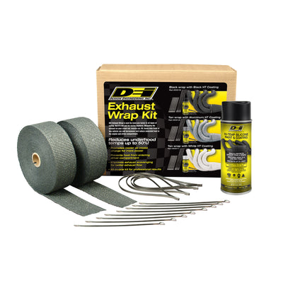 DEI 10110 Automotive Exhaust & Header Glass Fiber Wrap Kit Black HT 010110