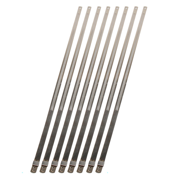 DEI 10208 Stainless-Steel Positive Locking Ties 7mm X 9" (8-Pack) 010208