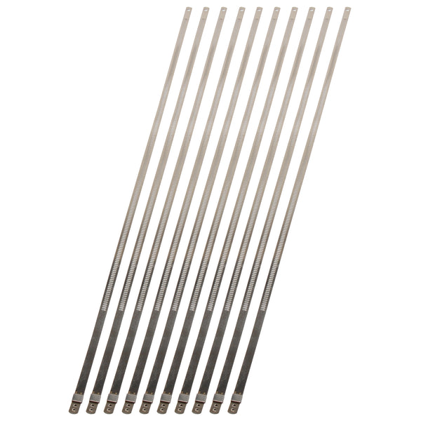 DEI 10210 Stainless-Steel Positive Locking Ties 7mm X 20" (10-Pack) 010210