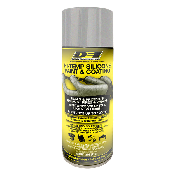 DEI 10302 Hi-Temp Silicone Coating Spray Aluminum 010302