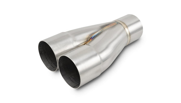 2-1 Merge Collector  2.5" Inlet I.D. X 2.5" Outlet O.D.  8.50" Overall Length