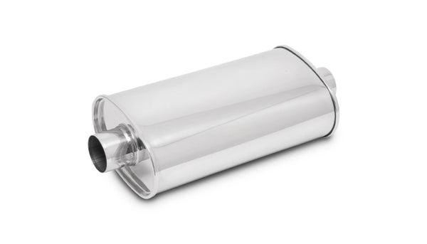 STREETPOWER Oval Muffler  2.75" Inlet/outlet (Center-Center)