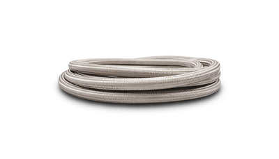 Vibrant Performance - 11908 - 2ft Roll Of Stainless Steel Braided Flex Hose; AN Size: -8; Hose ID 0.44 In.