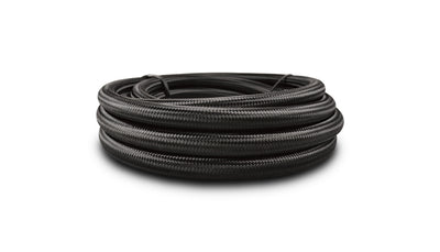 Vibrant Performance - 11960 - 2ft Roll Of Black Nylon Braided Flex Hose; AN Size: -10; Hose ID: 0.56 In.;