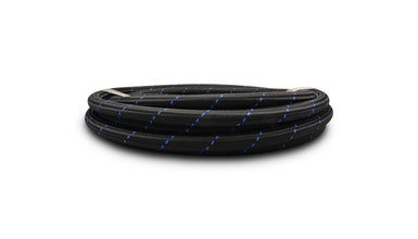Vibrant Performance - 11980B - 20ft Roll Of Black Blue Nylon Braided Flex Hose; AN Size: -10; Hose ID: 0.56 In.;