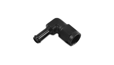 Vibrant Performance - 12028 - Female AN To Hose Barb 90 Degree Adapter  AN Size: -8; Barb Size: 1/2 In.