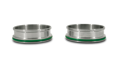 Vibrant Performance - 12558 - HD Clamp Stainless Weld Ferrules With O-Rings For 4.00 In. O.D. Tubing