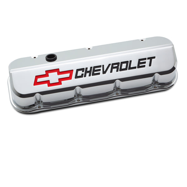 Chrome W Red/Blk Chevy Logo