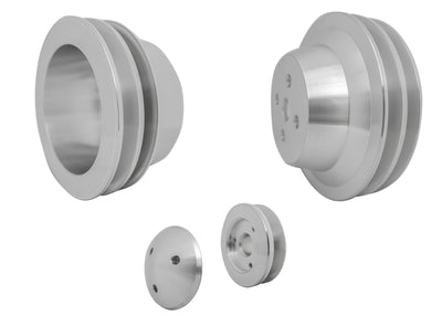 Small Block Ford Performance Ratio V-Belt Pulley Kit (2V) 3 Bolt - Early