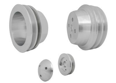 Small Block Ford High Flow Pulley Kit - 3 Bolt - Early