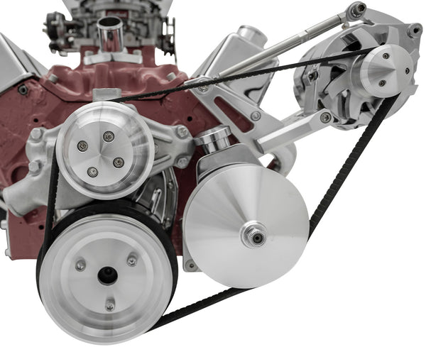 Big Block Chevy Serpentine High Flow Conversion Deluxe - Outward - Saginaw-Key
