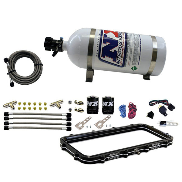 Nitrous Express Holley High Ram Plenum Plate System W/ 10lb Bottle