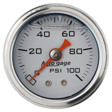 1-1/2 In. PRESSURE 0-100 PSI WHITE