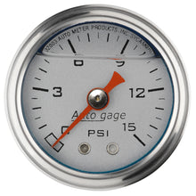 1-1/2 In. PRESSURE 0-15 PSI SILVER