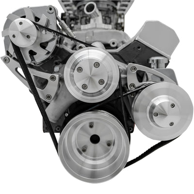 Big Block Chevy High Flow Serpentine Conversion; LWP; PS & ALT; Saginaw-Key