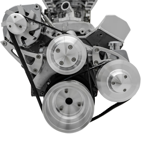 Big Block Chevy High Flow Serpentine Conversion; LWP; PS & ALT; Saginaw-Key
