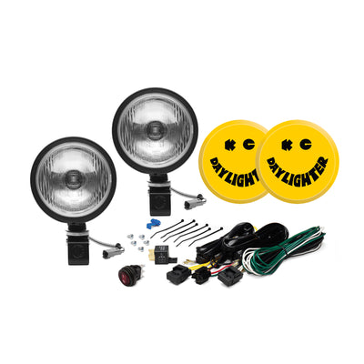 KC Hilites 6 In Daylighter Halogen - 2-Light System - 100W Spread Beam