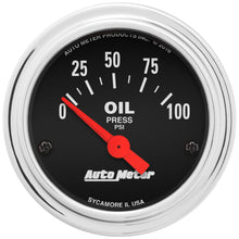 2-1/16 In. OIL PRESSURE 0-100 PSI TRADITIONAL CHROME