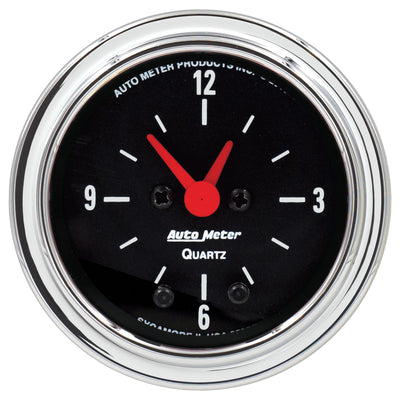 2-1/16 In. CLOCK 12 HOUR TRADITIONAL CHROME