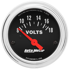 2-1/16 In. VOLTMETER 8-18V TRADITIONAL CHROME