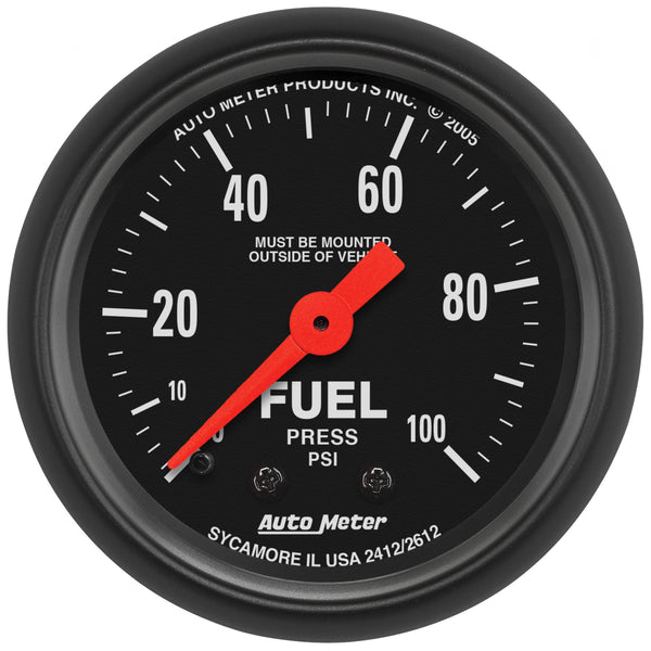 2-1/16 In. FUEL PRESSURE 0-100 PSI Z-SERIES