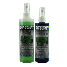 Green Filter USA - Cleaner And Synthetic Oil Kit; 12oz. Cleaner; 8oz. Oil (Blue)