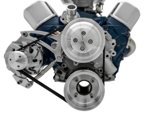 Small Block Ford Serpentine Conversion - Ultra - 302 - Late - 4 Bolt - ALT Only