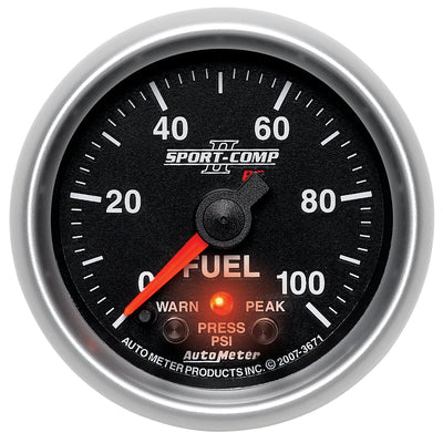 2-1/16 In. FUEL PRESSURE 0-100 PSI SPORT-COMP II