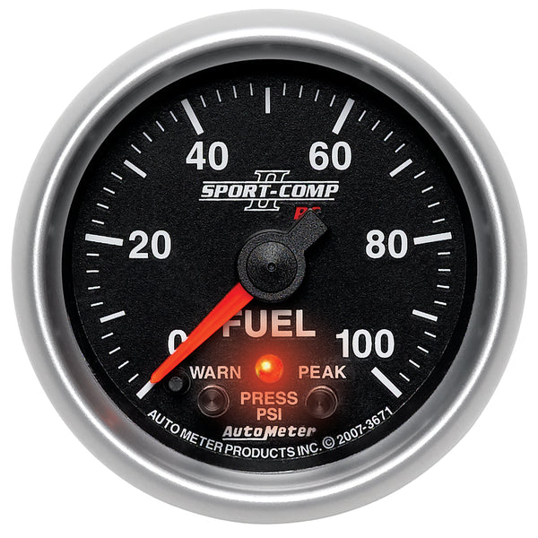 2-1/16 In. FUEL PRESSURE 0-100 PSI SPORT-COMP II