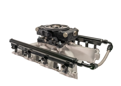 FiTech - Retro LS Port 750 HP EFI Matte Black System With LS1 Intake