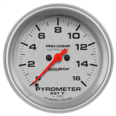 2-5/8 In. PYROMETER 0-1600 Fahrenheit ULTRA-LITE