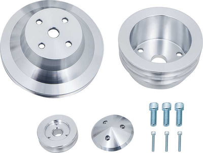 Small Block Chevy Pulle Kit - V-Belt - LWP - 2V