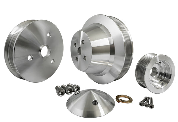 Small Block Chevy Serpentine Pulley Kit - 1V