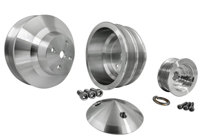 Small Block Chevy Serpentine Pulley Kit - LWP - 2V