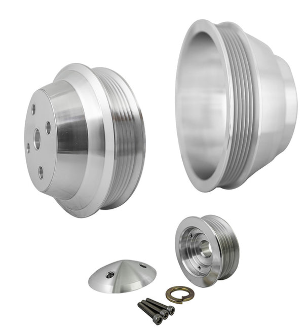 Big Block Chevy High Flow Serpentine Pulley Kit - LWP - 1V