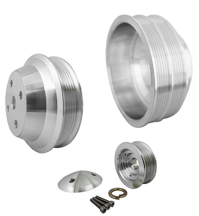Big Block Chevy High Flow Serpentine Pulley Kit - LWP - 2V