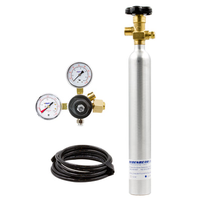 CO2 BOTTLE KIT COMPLETE KIT INCLUDES 10 OUNCE BOTTLE VALVE REGULATOR & TUBING