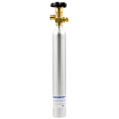 CO2 BOTTLE WITH VALVE 10 OUNCE CAPACITY