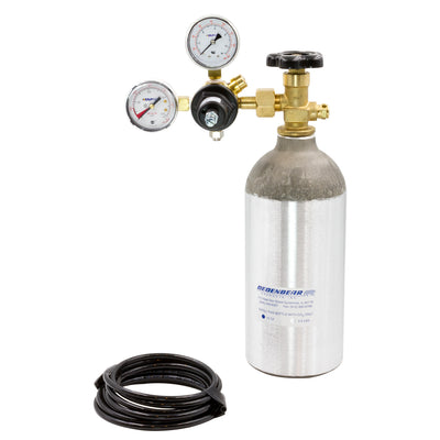 CO2 BOTTLE KIT COMPLETE KIT INCLUDES 2.5 LB. BOTTLE VALVE REGULATOR & TUBING