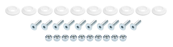 Countersunk Bolt Kit White 10pk
