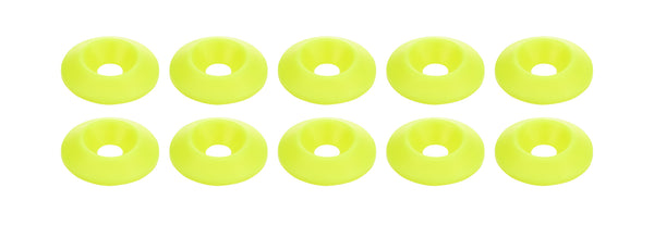 Countersunk Washer Fluorescent Yellow 10pk