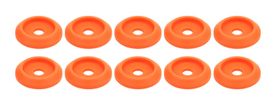 Body Bolt Washer Plastic Fluorescent Orange 10pk