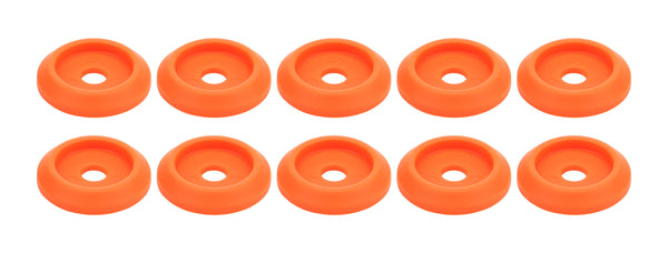 Body Bolt Washer Plastic Fluorescent Orange 10pk