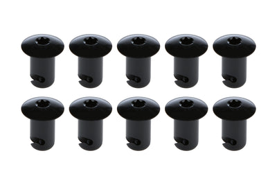 Oval Hd T-30 Torx Fast. 7/16 .500in 10pk Alum Bl