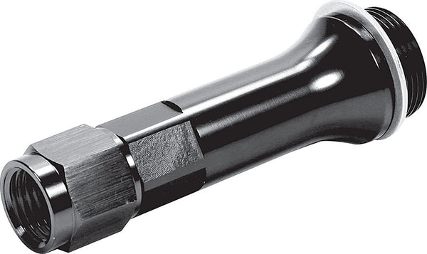 Carb Fitting w/washer 7/8-20 to -6 Female Blk