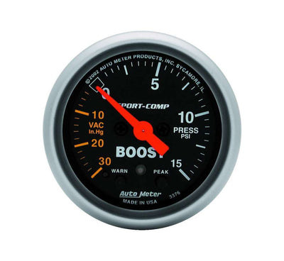 2-1/16in S/C Boost/Vac. Gauge 30in/15psi