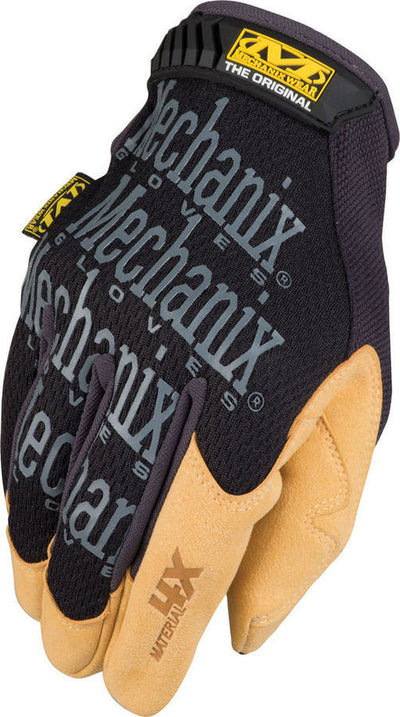 Glove Material 4X Org. Black / Tan Large