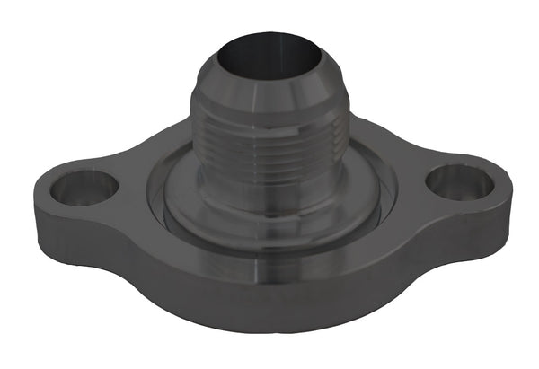 Water Neck  Chevy  LS Engine  Straight  Two Piece  Billet  -16AN  Black