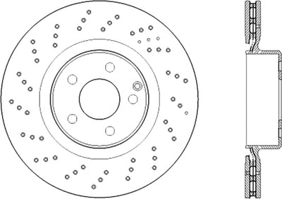 Premium OE Design Drille d Brake Rotor