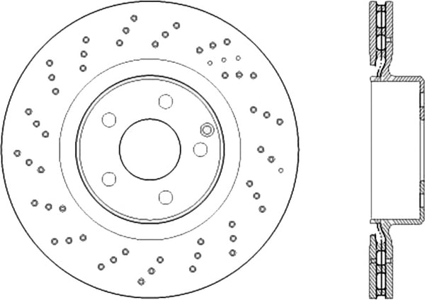 Premium OE Design Drille d Brake Rotor